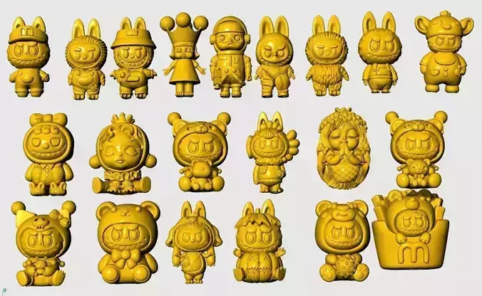 Combo Labubu Toy 21models