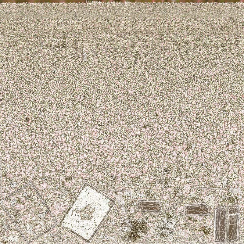 Satsuki Azalea Pink and White Rhododendron Indicum Bonsai Tree Low-poly 3D model_14