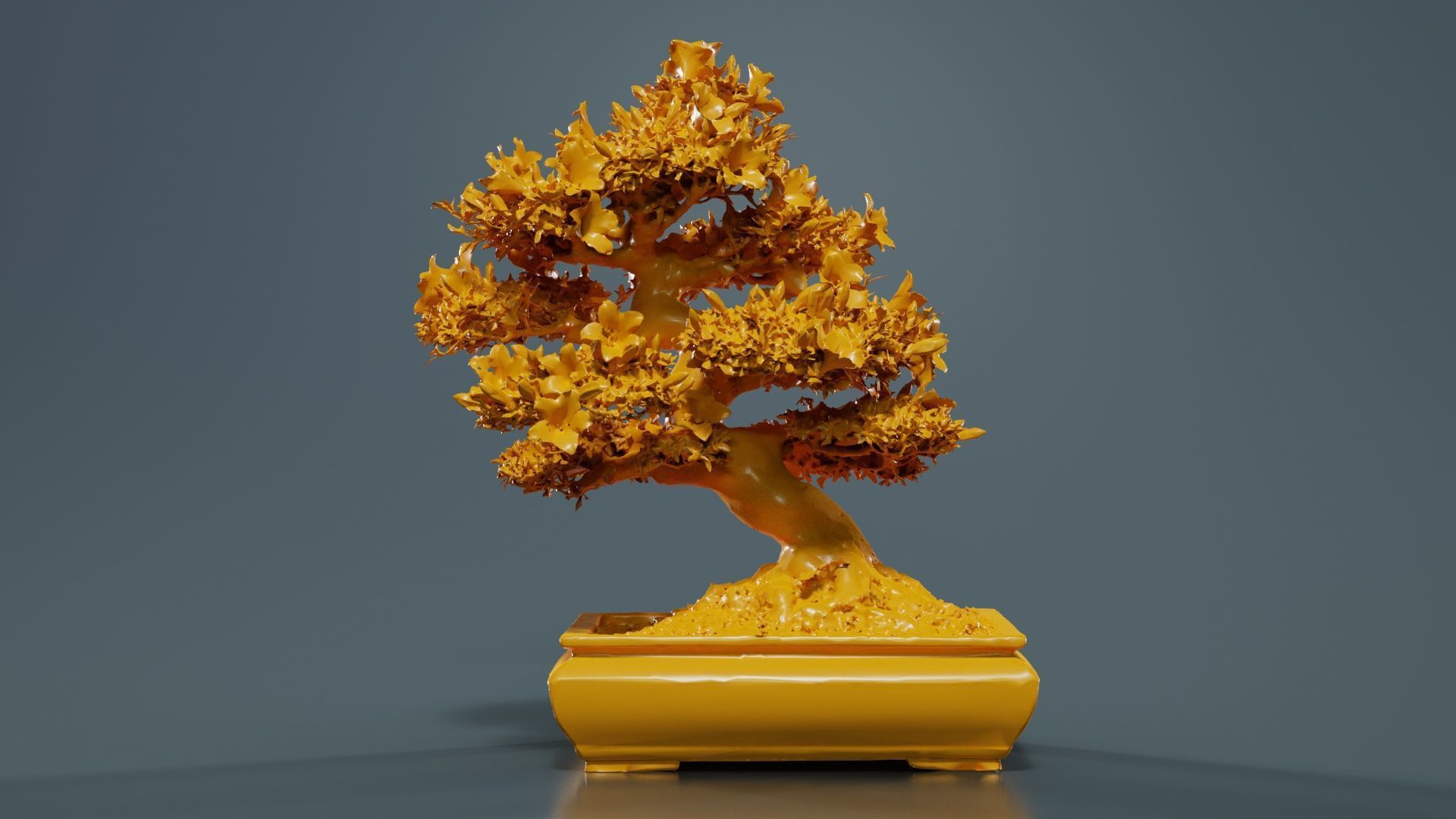 Satsuki Azalea Small Pink Rhododendron Indicum Bonsai Tree Low-poly 3D model_12