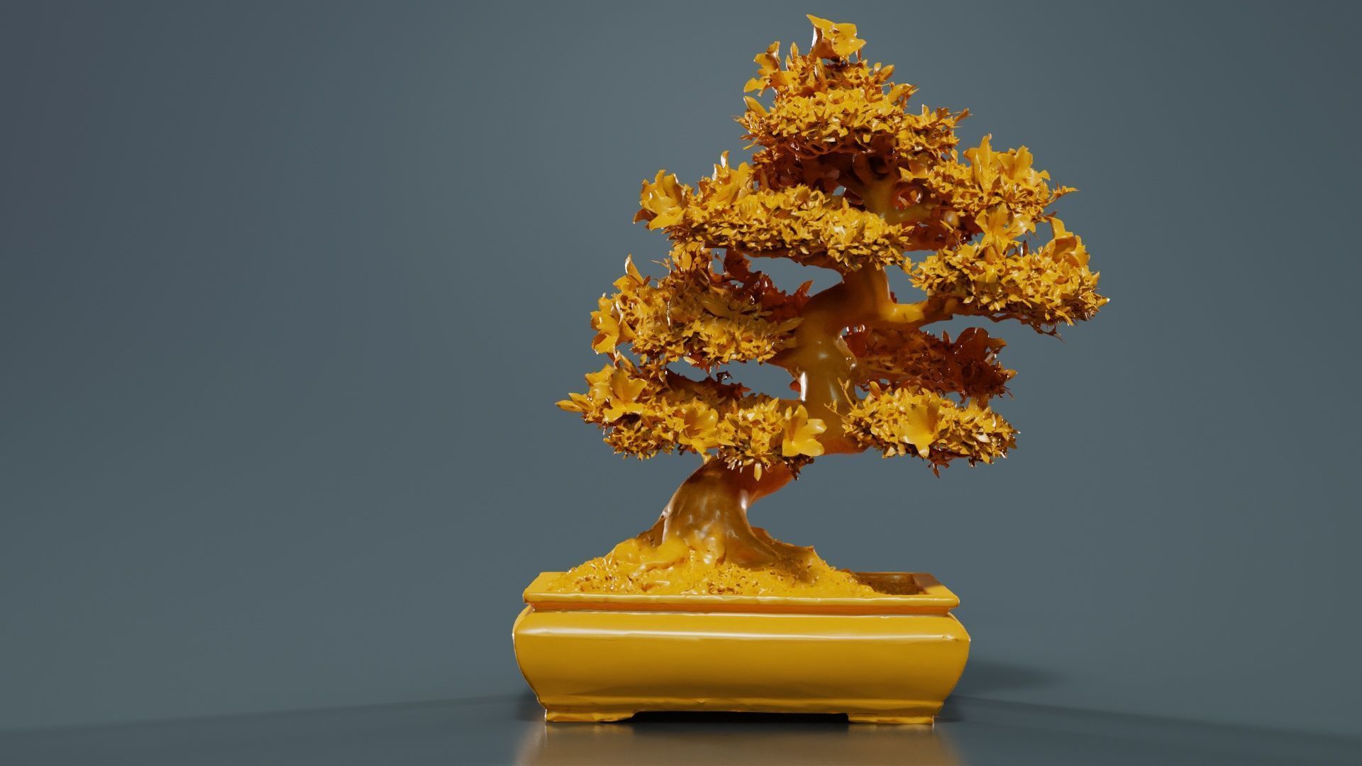 Satsuki Azalea Small Pink Rhododendron Indicum Bonsai Tree Low-poly 3D model_13