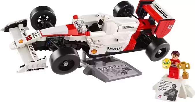 PixelBricks3D - LEGO McLaren MP4 and Ayrton Senna 
