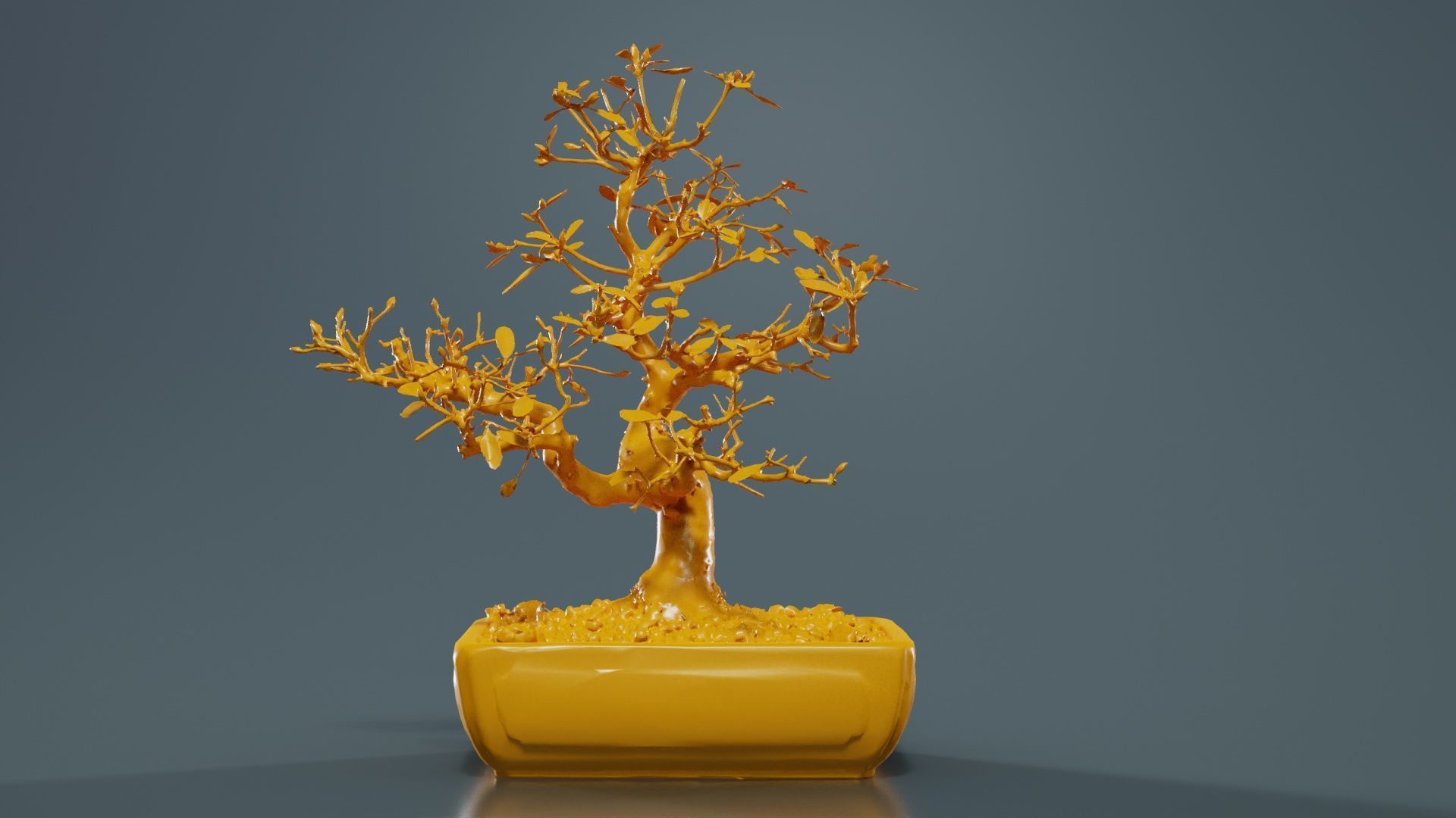 Carmona Bonsai Tree Branches Carmonas Carmona Microphylla Low-poly 3D model_13