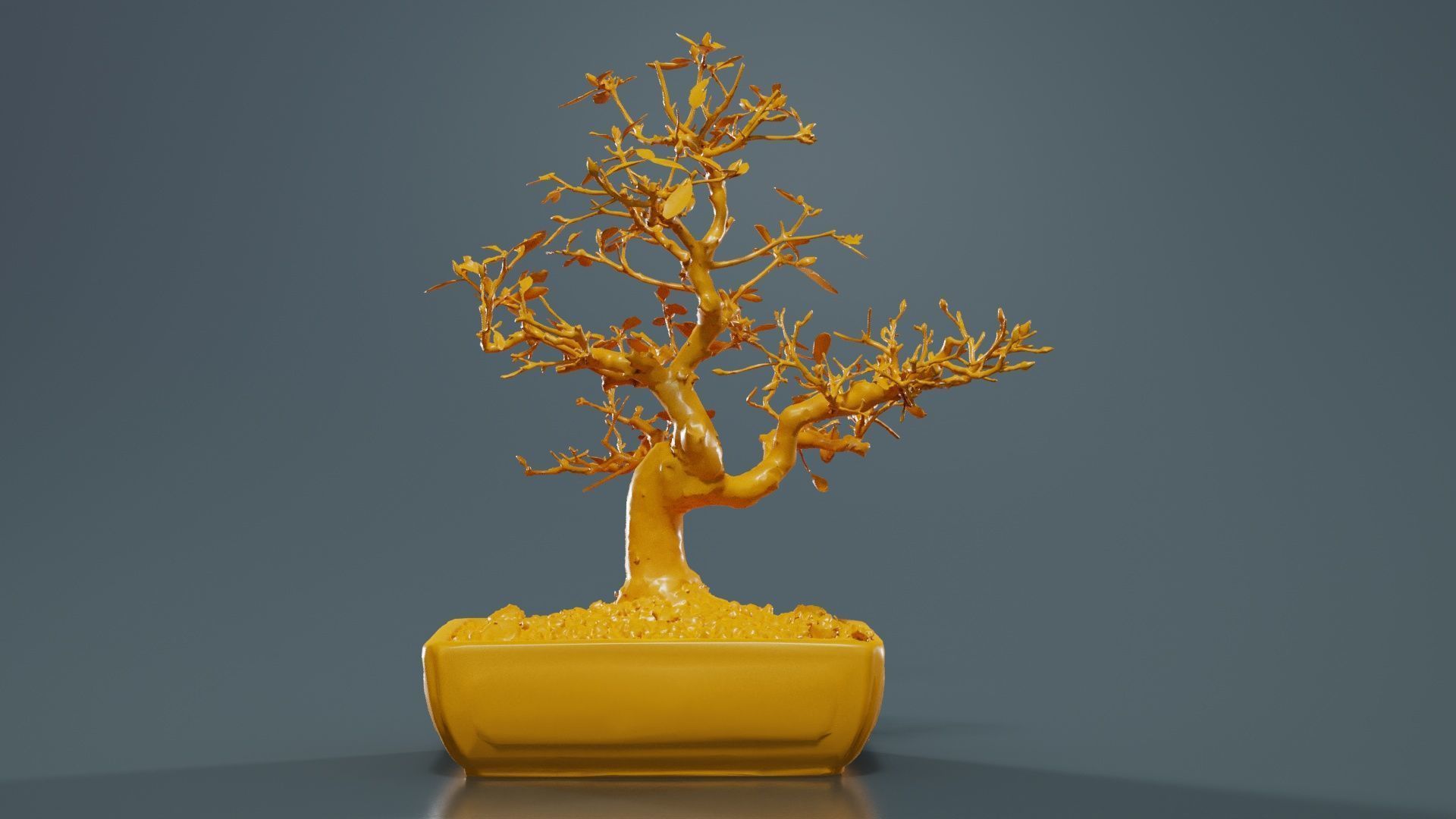 Carmona Bonsai Tree Branches Carmonas Carmona Microphylla Low-poly 3D model_12