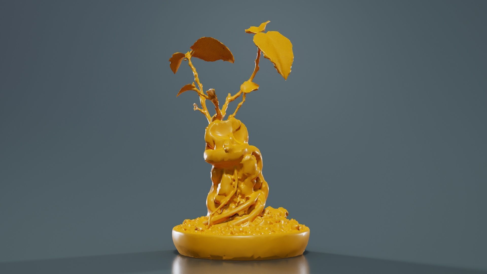 Ficus Carica Bonsai Tree Low-poly 3D model_13