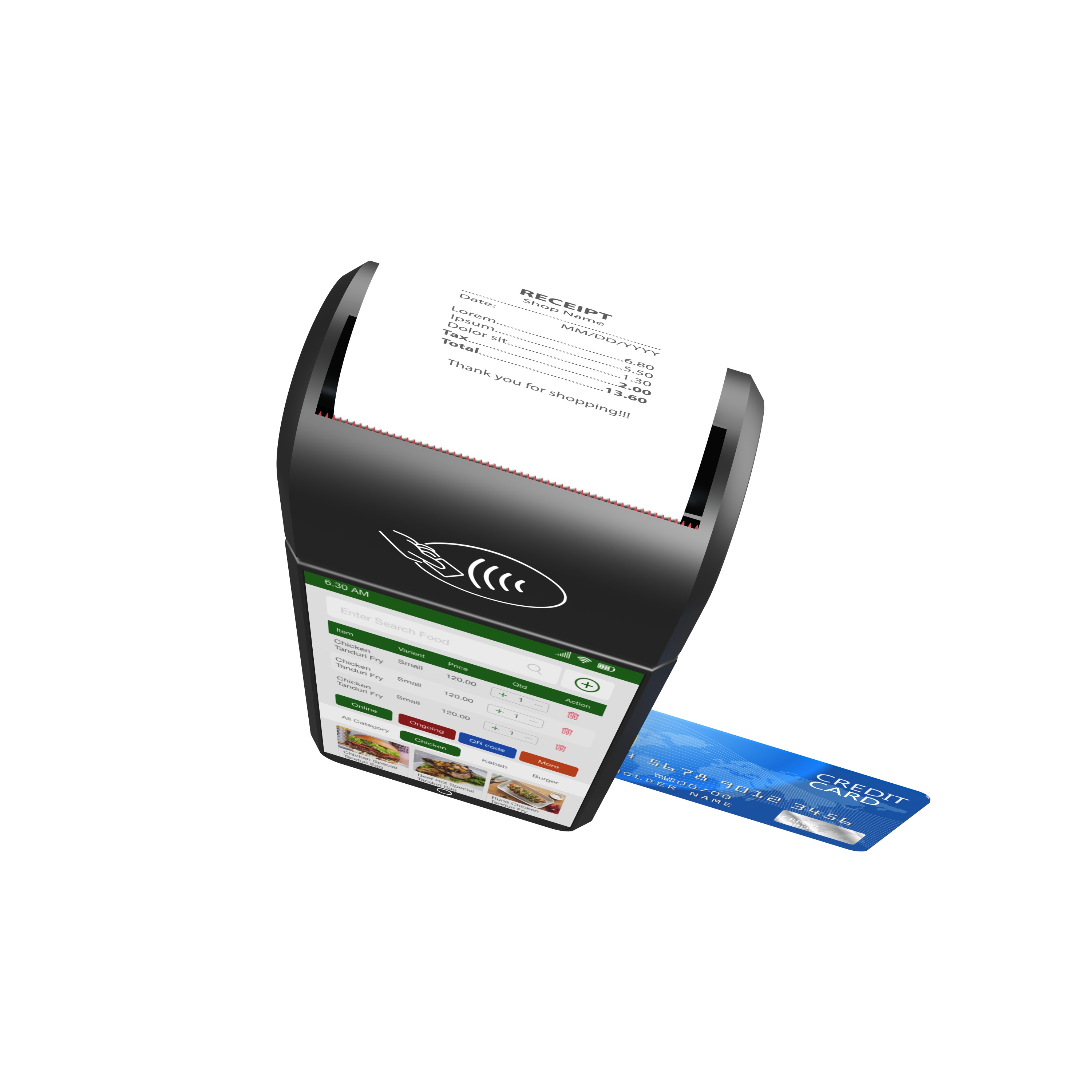 POS payment terminal 3D model_10