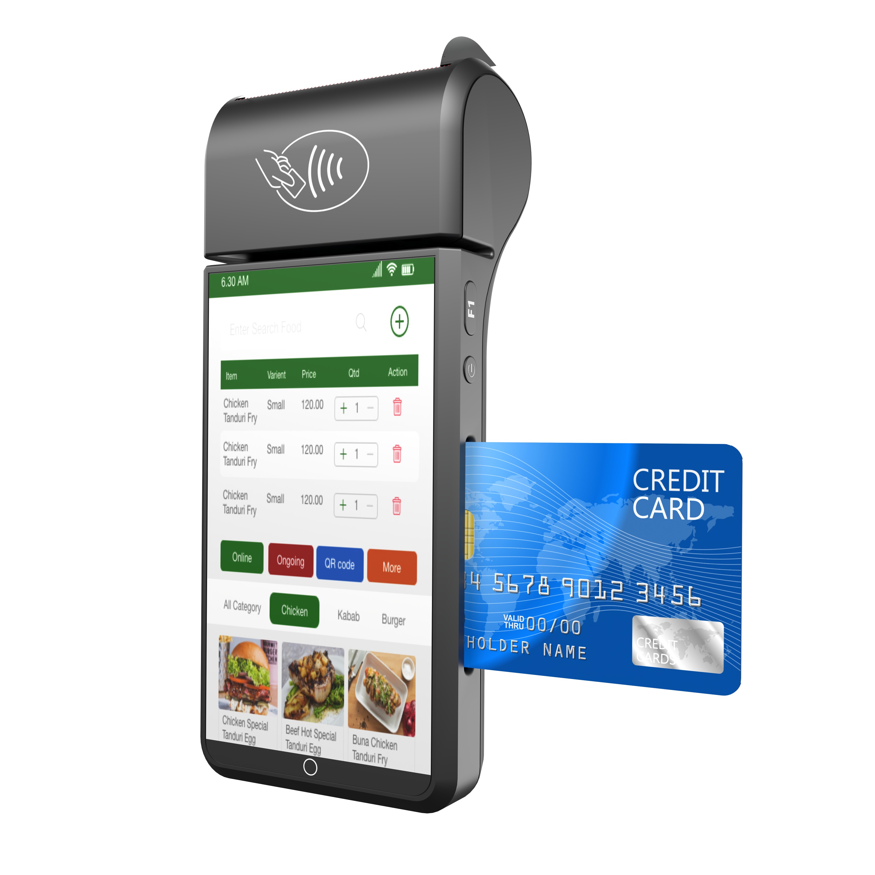 POS payment terminal 3D model_2