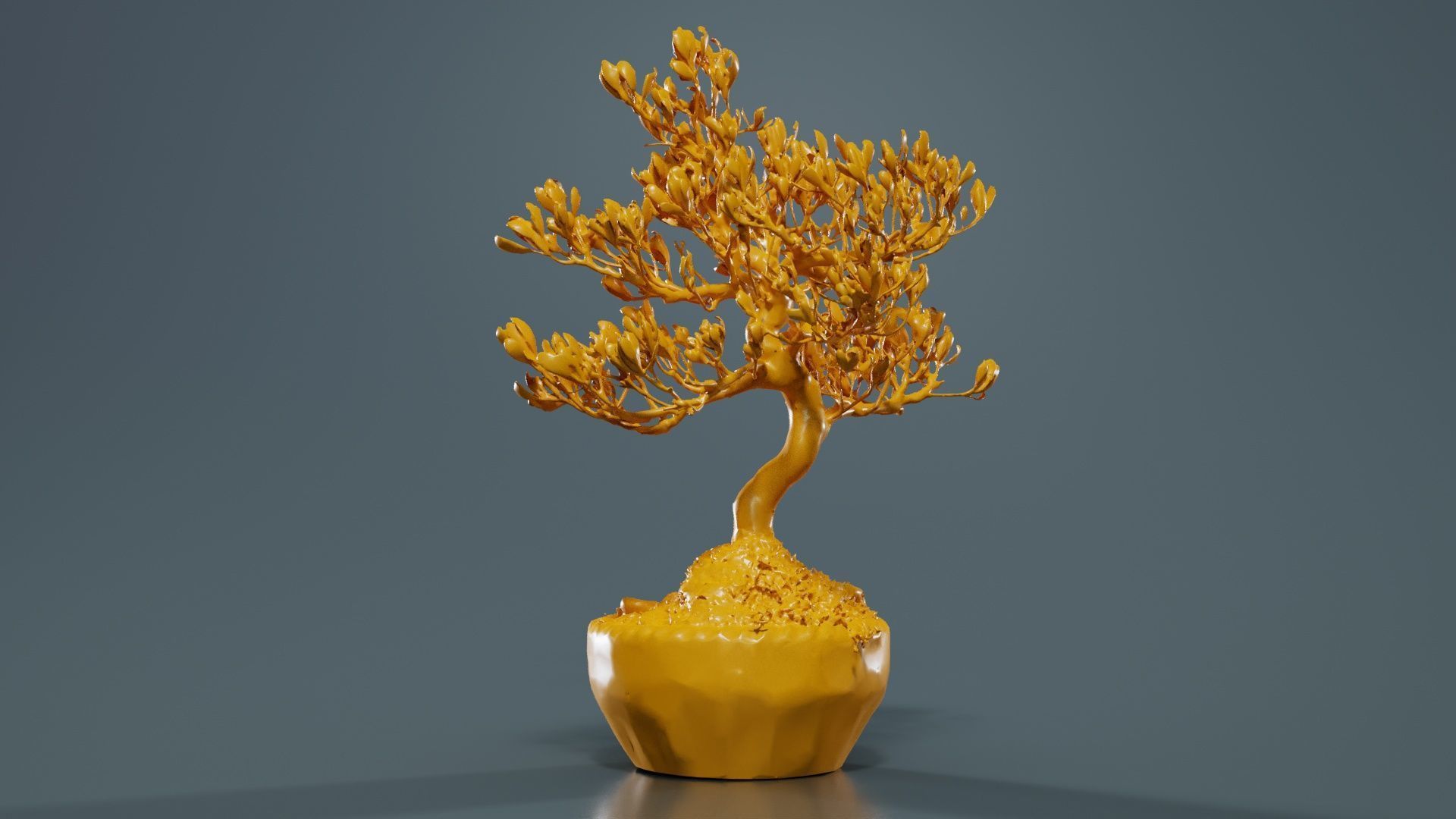 Satsuki Azalea Young Bonsai Tree Low-poly 3D model_13