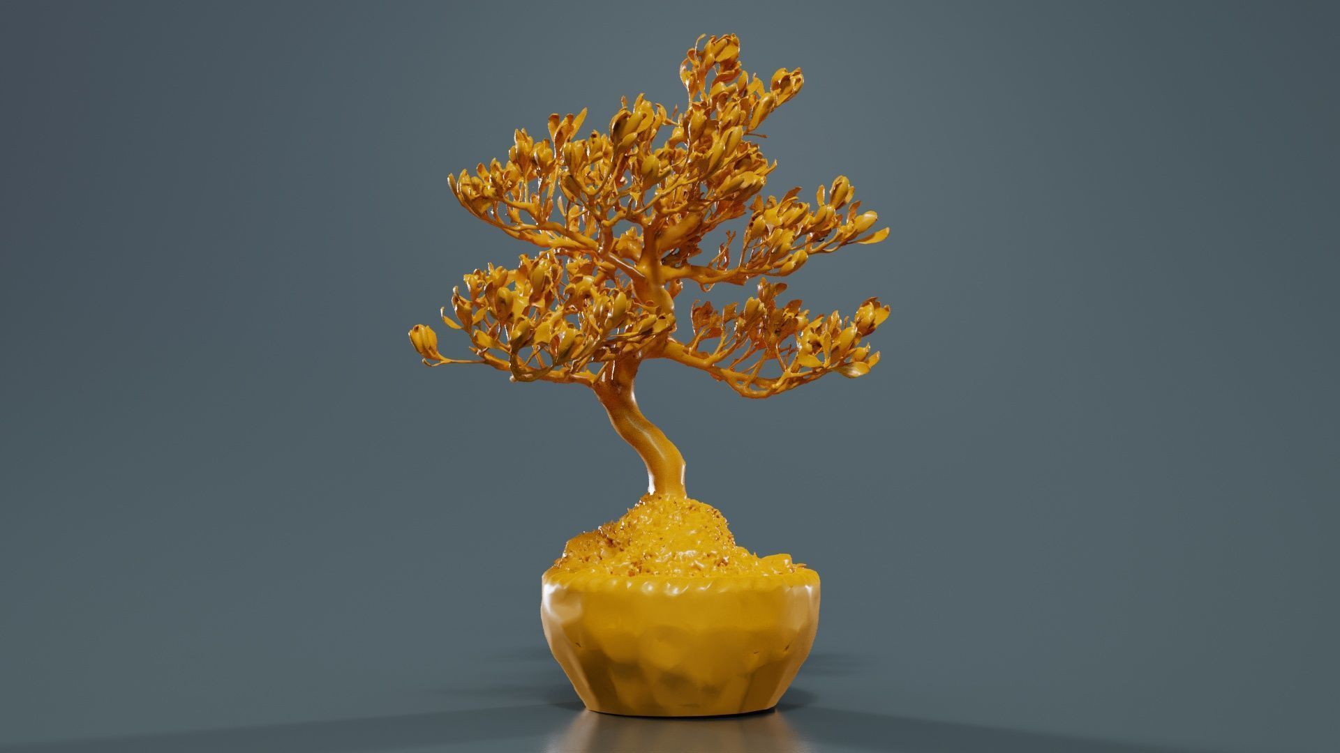 Satsuki Azalea Young Bonsai Tree Low-poly 3D model_12