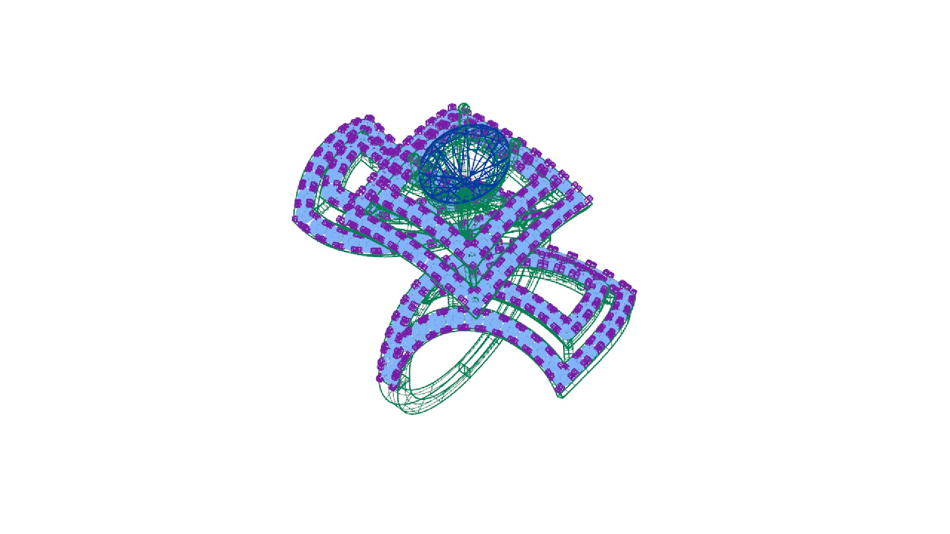 COCKTAIL RING WITH BLUE SAPPHIRE 3D print model_6