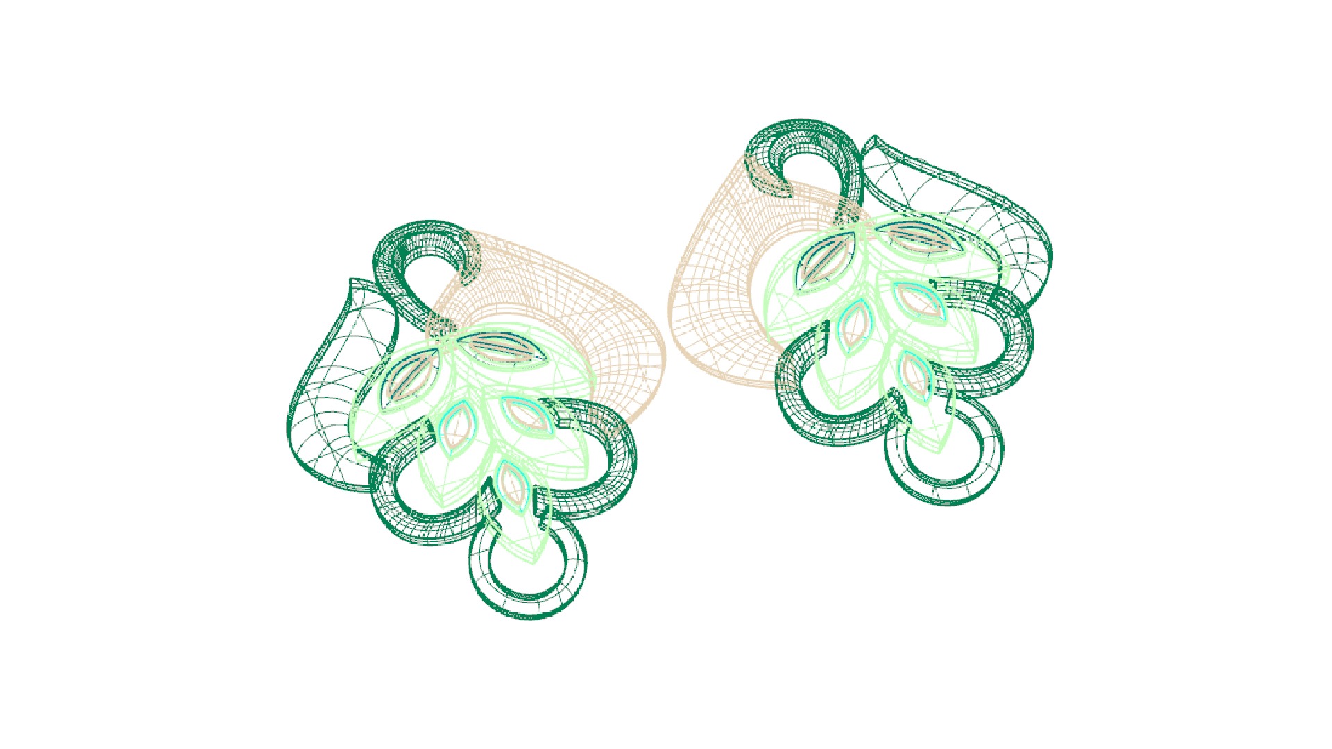 DUAL-TONED EARRINGS 3D print model_4