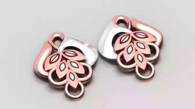DUAL-TONED EARRINGS