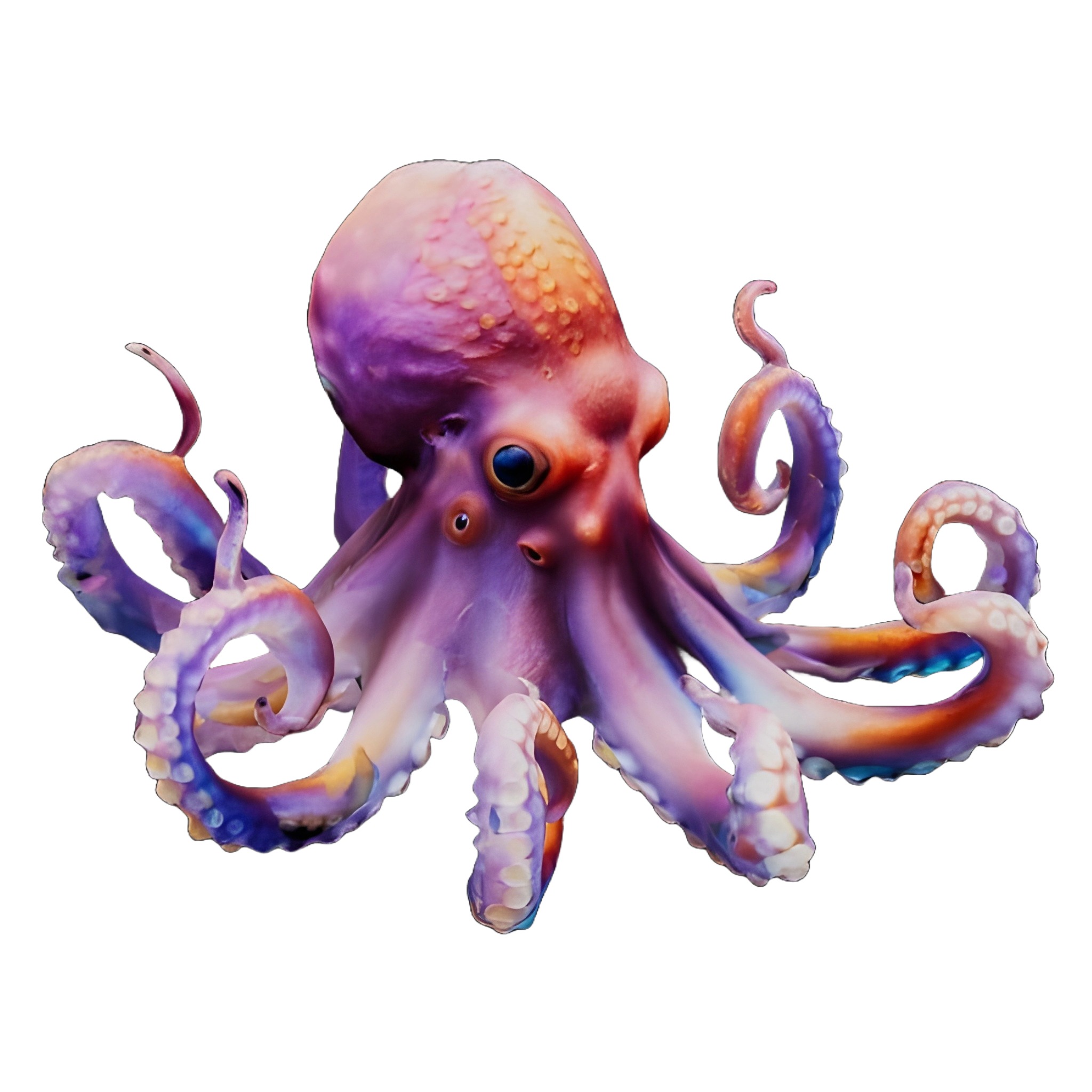 Chromatic Octopus Collection - Marine Art Series 3D print model_2