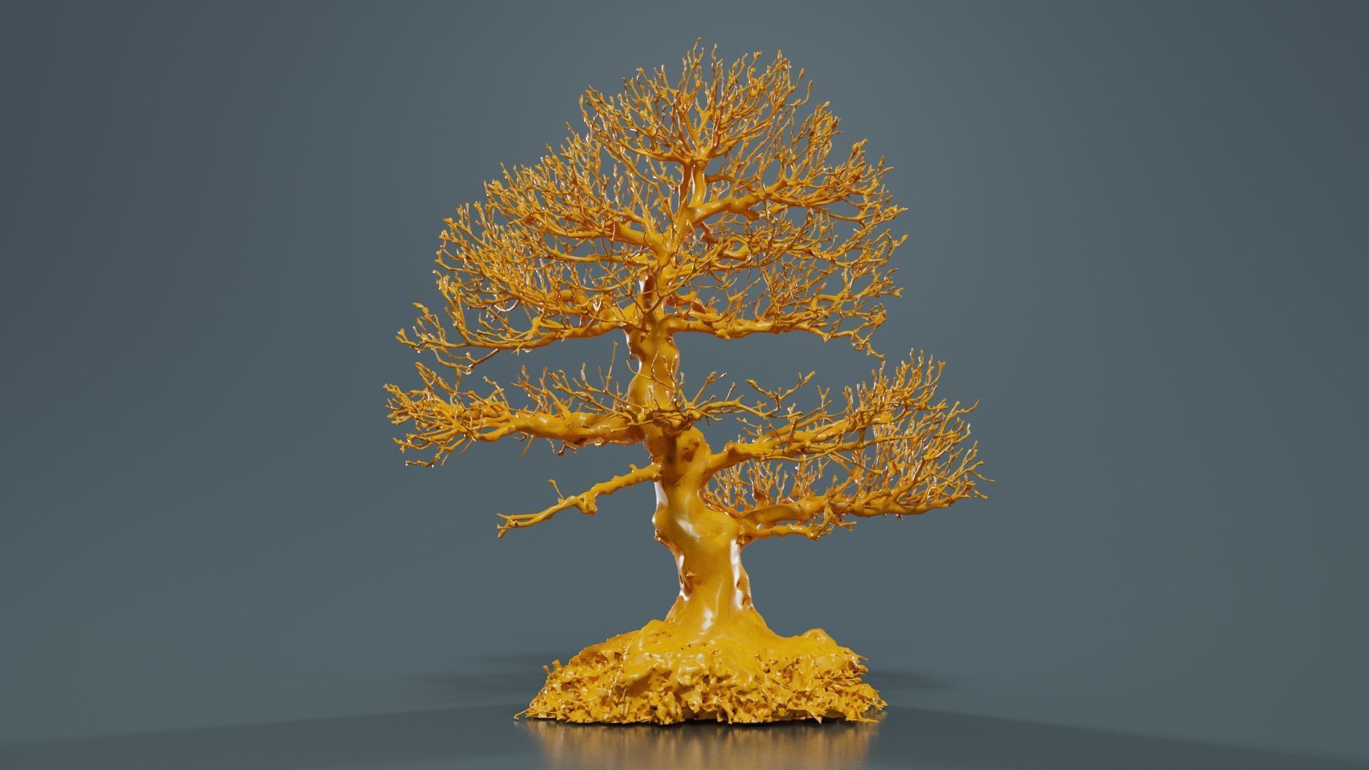 Dead Bonsai Tree 1 Low-poly 3D model_13