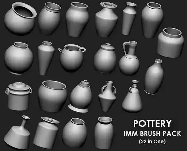 Pottery Collection IMM Brush Pack 22 in One vol 1