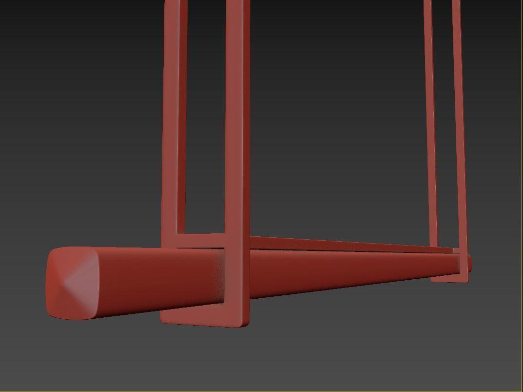 RH Audubon Single Bar Linear Chandelier 60 3D model_13