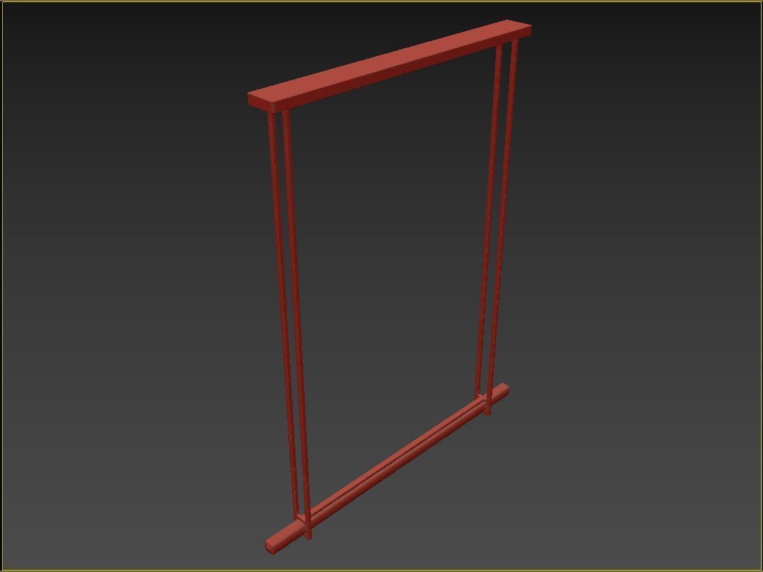 RH Audubon Single Bar Linear Chandelier 60 3D model_8