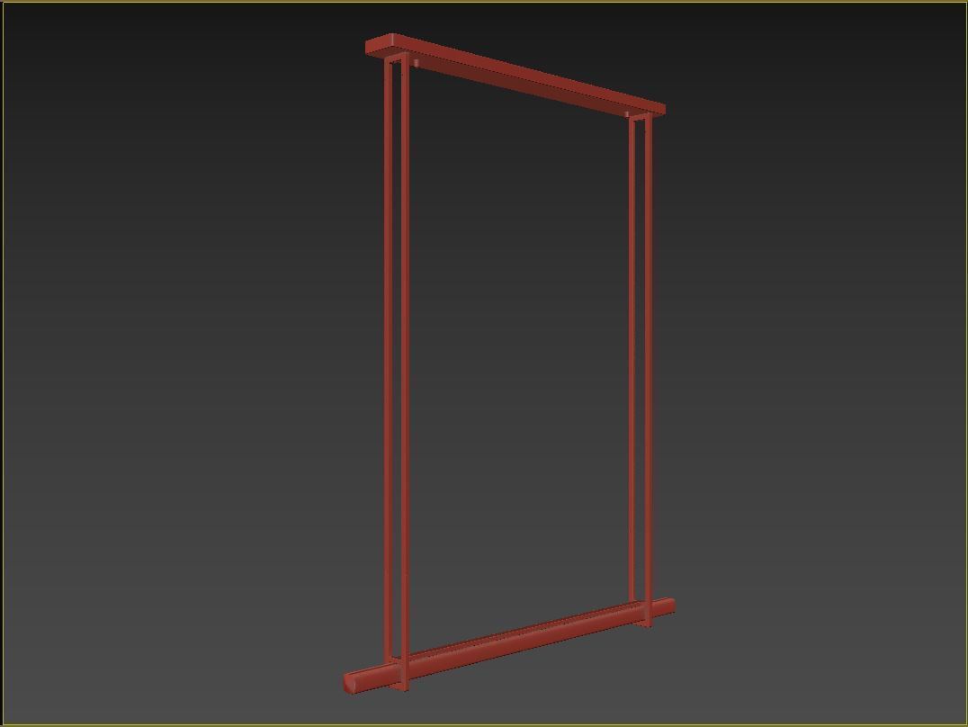 RH Audubon Single Bar Linear Chandelier 60 3D model_9