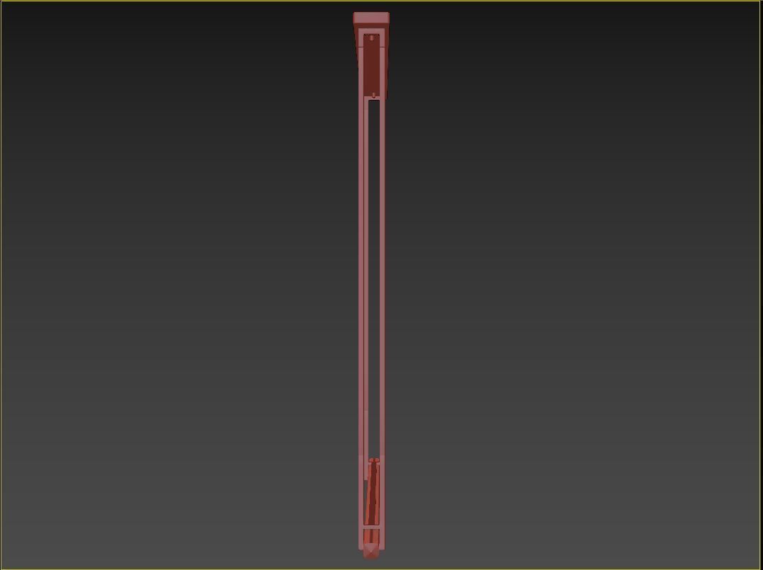 RH Audubon Single Bar Linear Chandelier 60 3D model_11