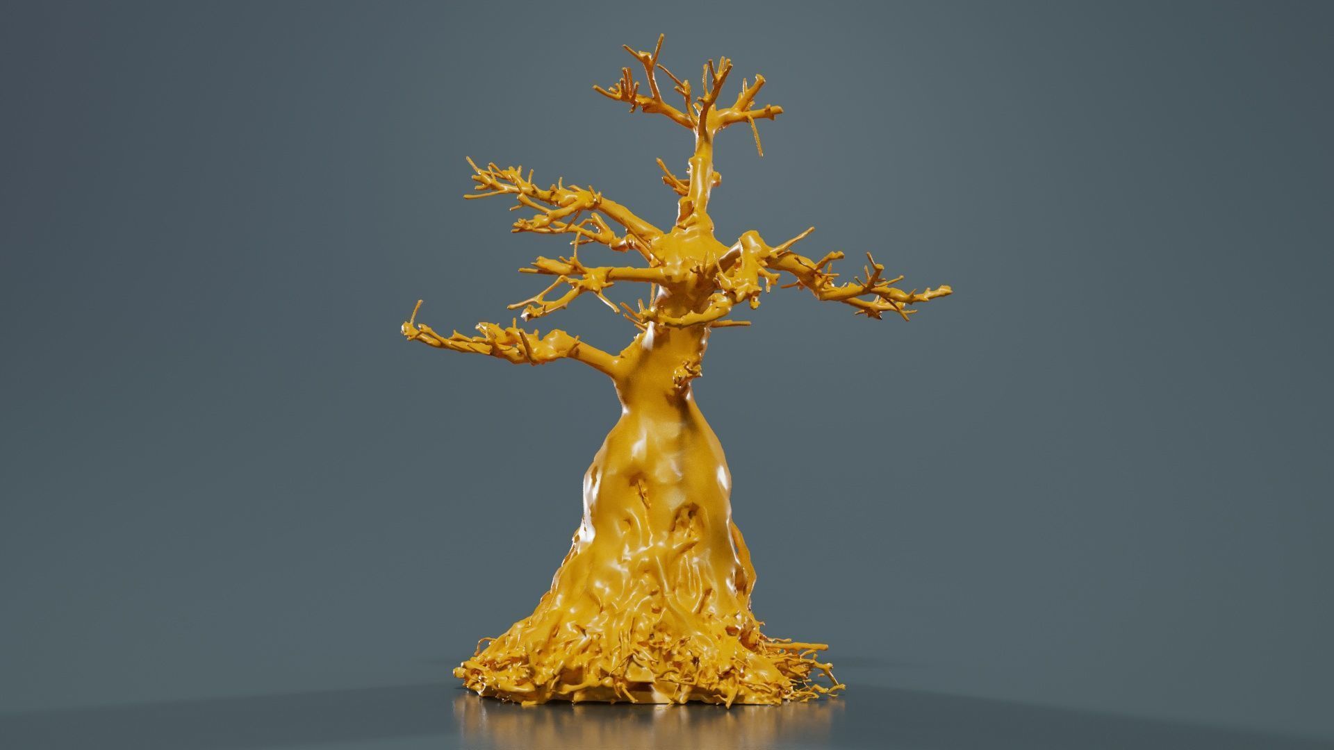 Dead Bonsai Tree 7 Low-poly 3D model_12