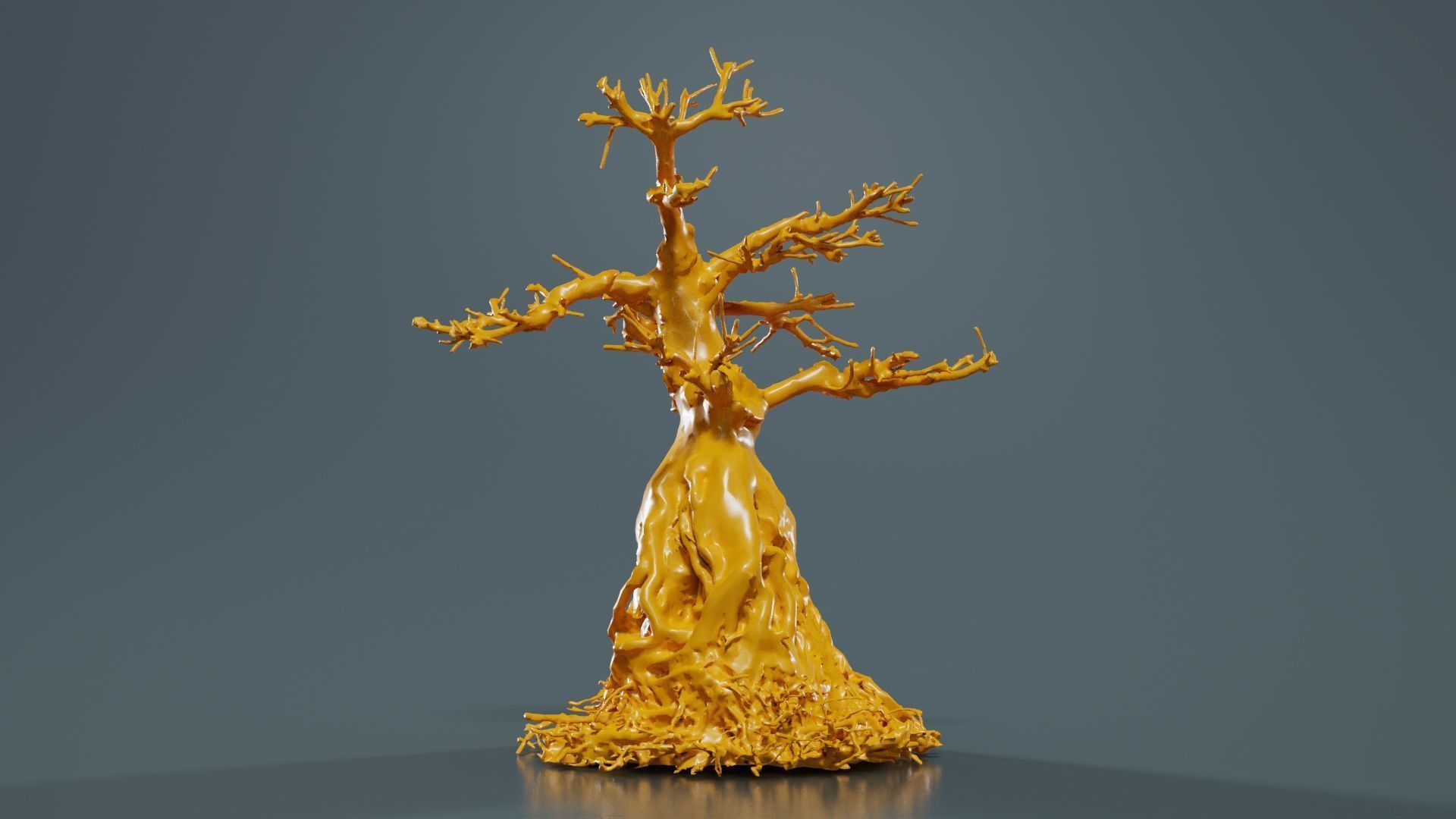 Dead Bonsai Tree 7 Low-poly 3D model_13