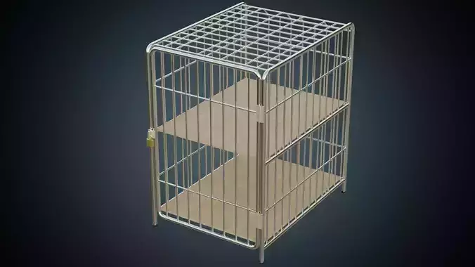 Cage 2 Basic Low-poly 3D model