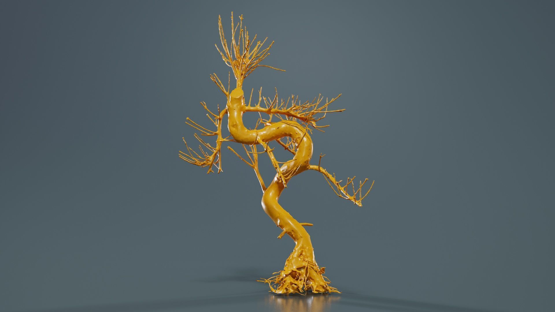 Dead Bonsai Tree 8 Low-poly 3D model_12