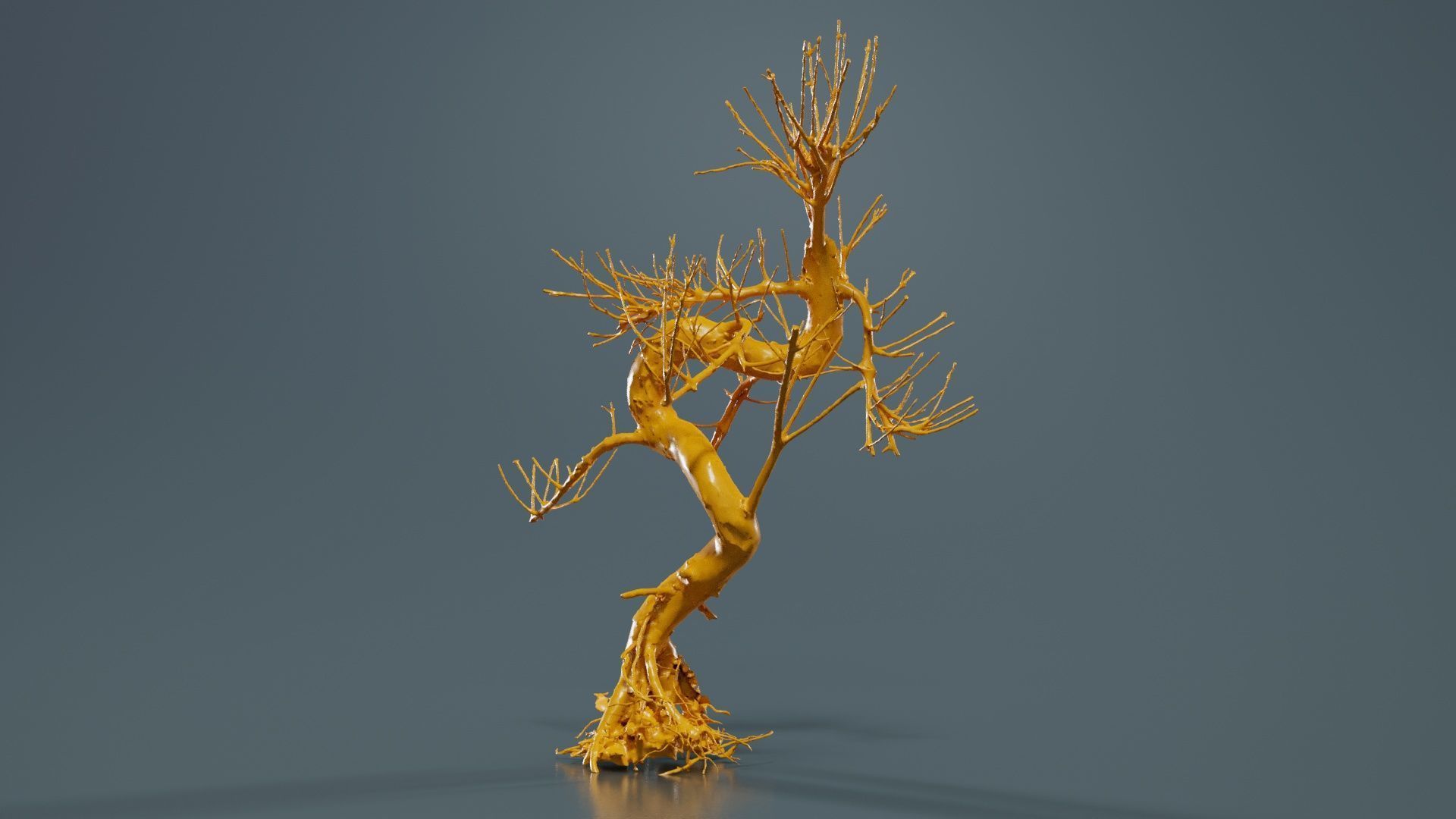 Dead Bonsai Tree 8 Low-poly 3D model_13