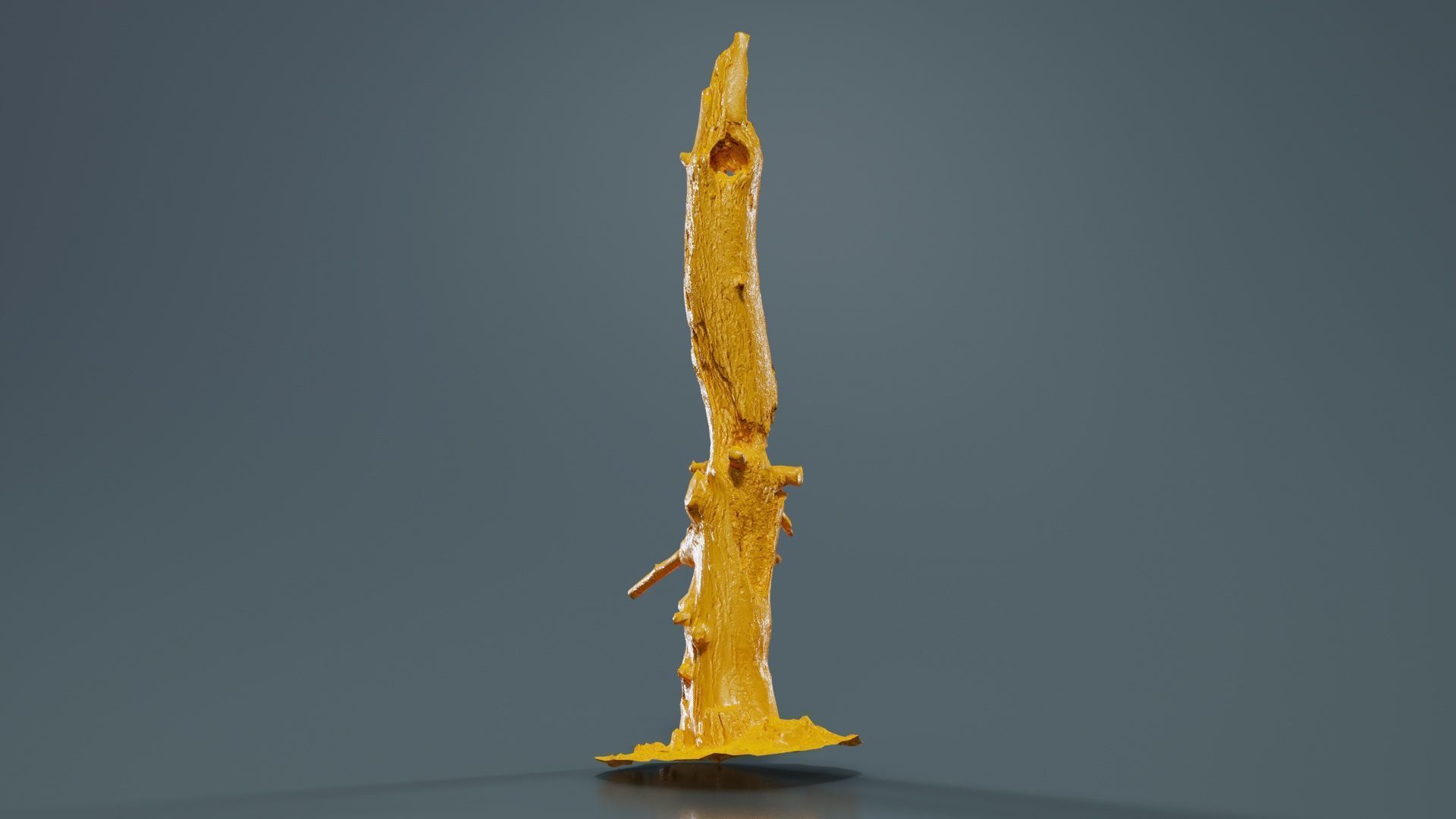 Arrow Stump Bark Tree Low-poly 3D model_13