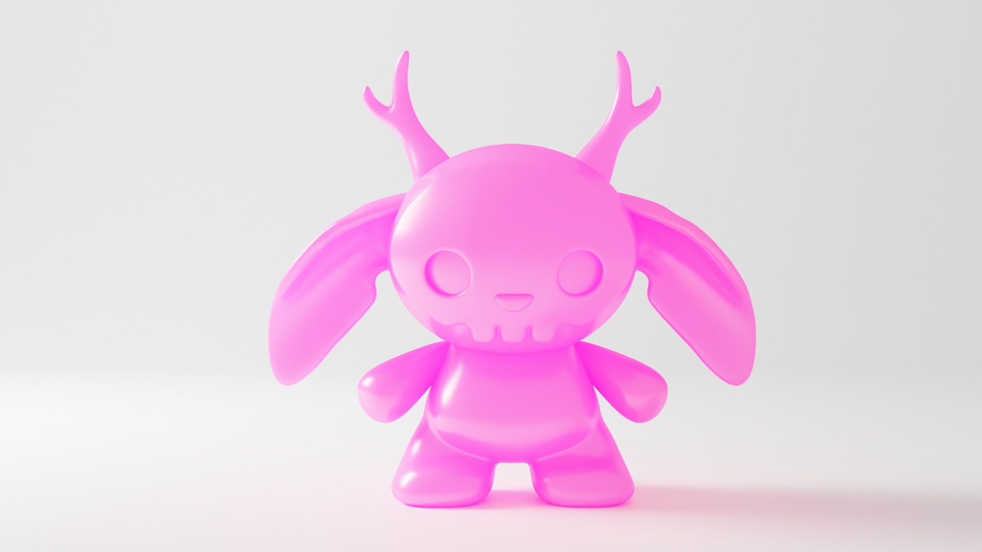 Cute yet Creepy Rabbit 3D print model_2