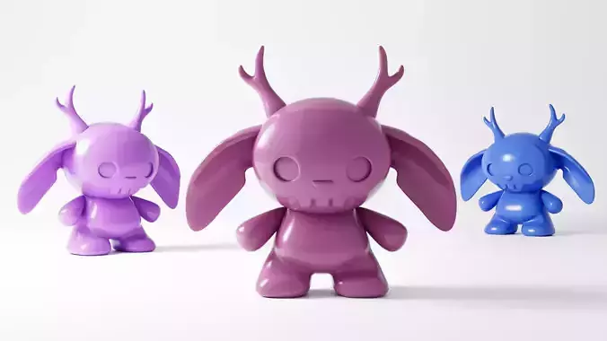 Cute yet Creepy Rabbit 3D print model