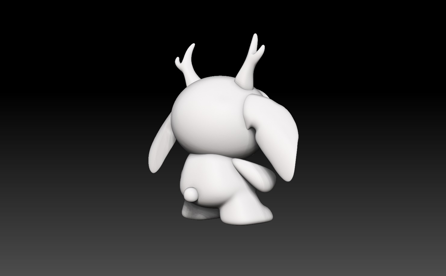 Cute yet Creepy Rabbit 3D print model_6