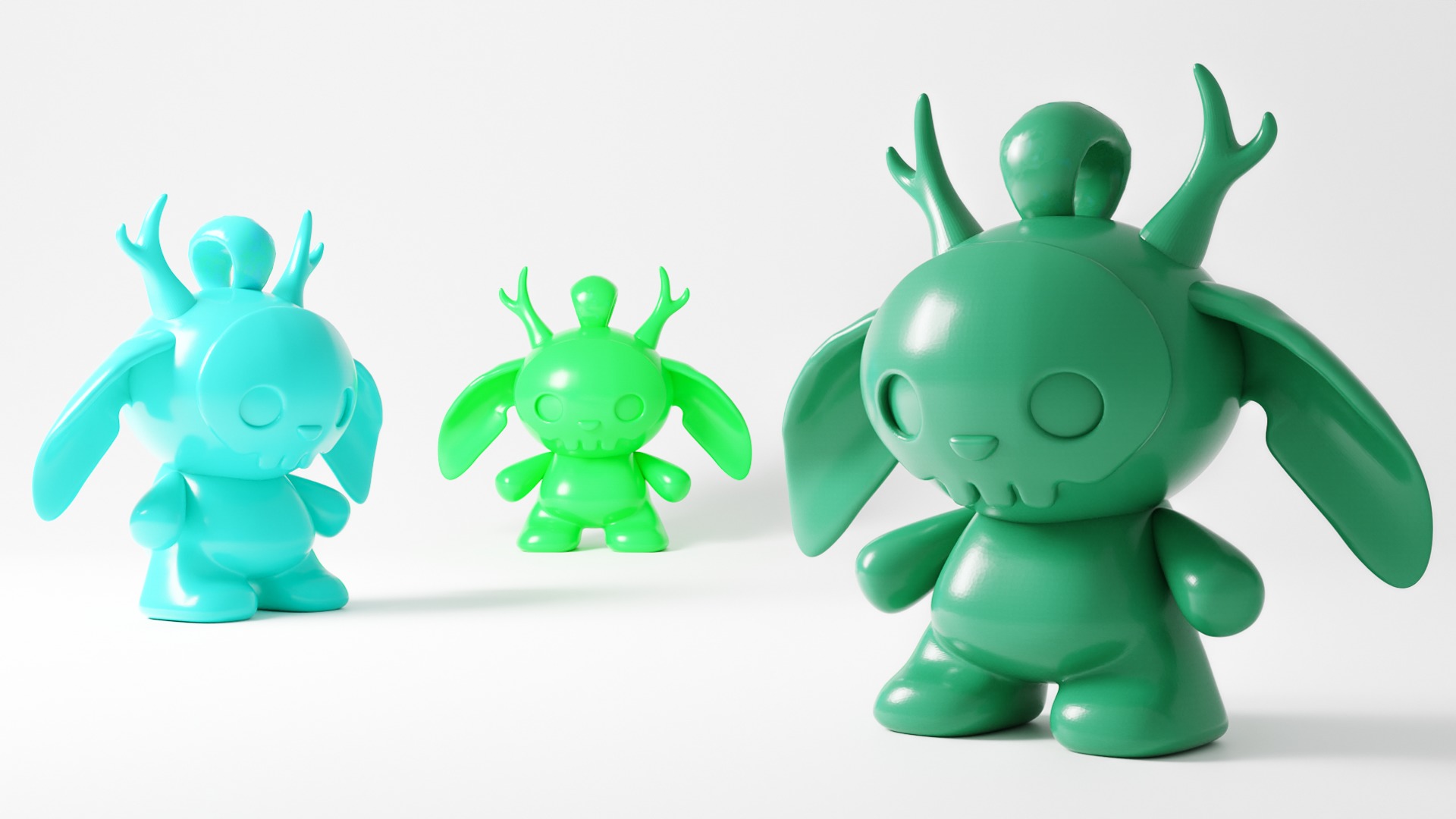 Cute yet Creepy Rabbit 3D print model_1