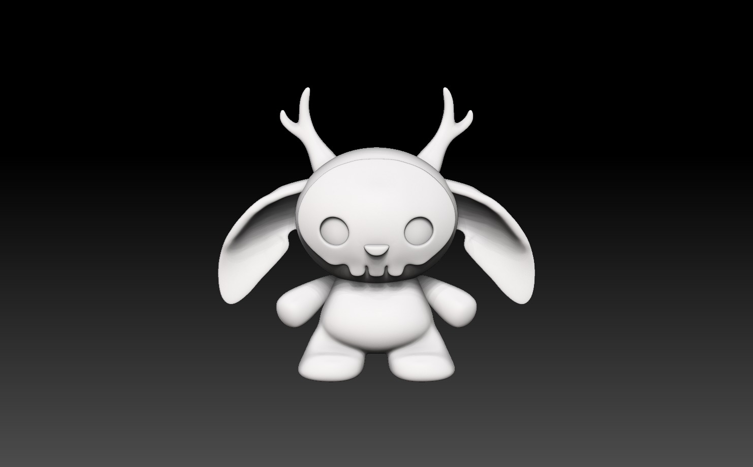 Cute yet Creepy Rabbit 3D print model_4