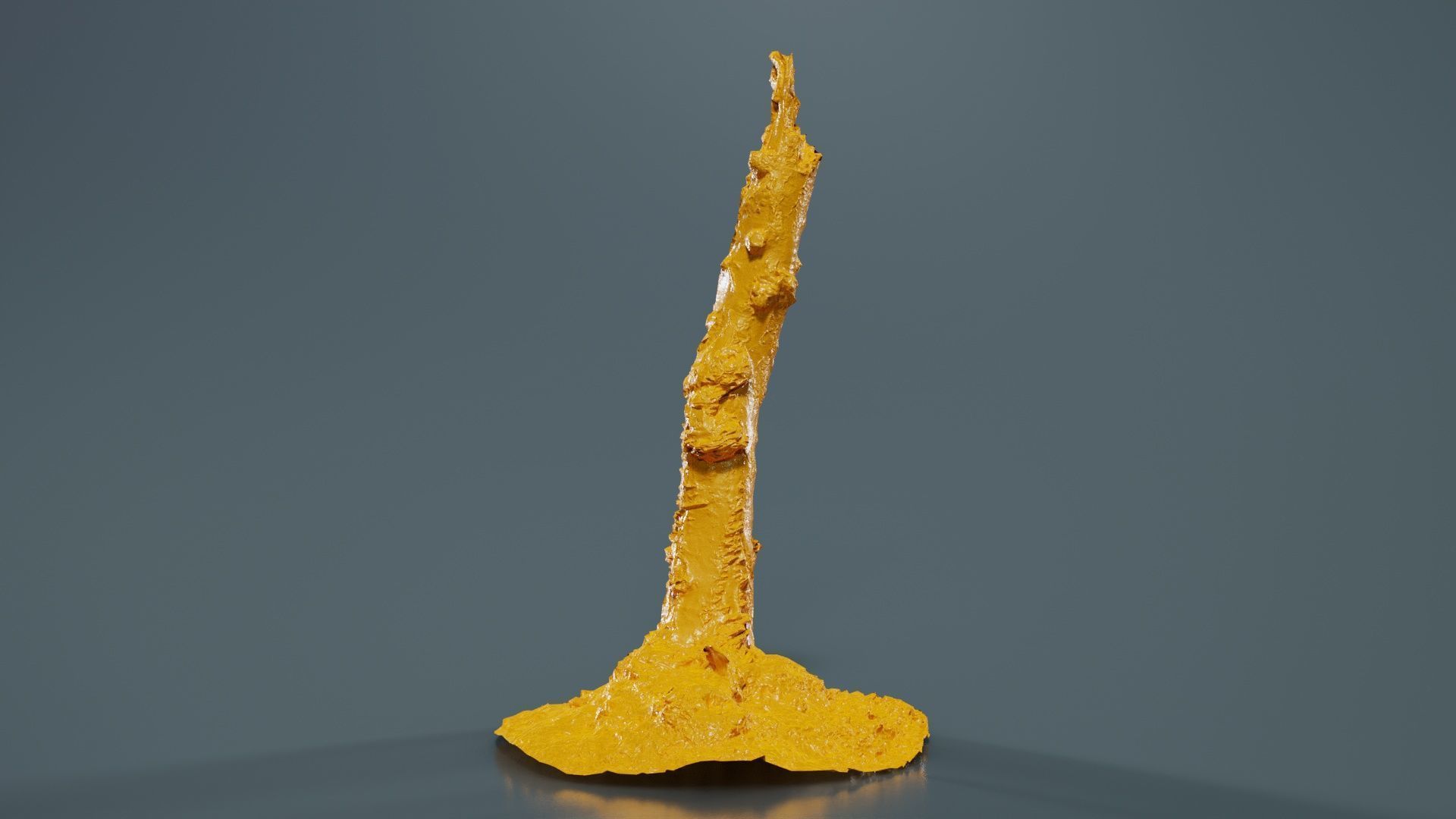 Cute Stump Bark Tree Low-poly 3D model_12