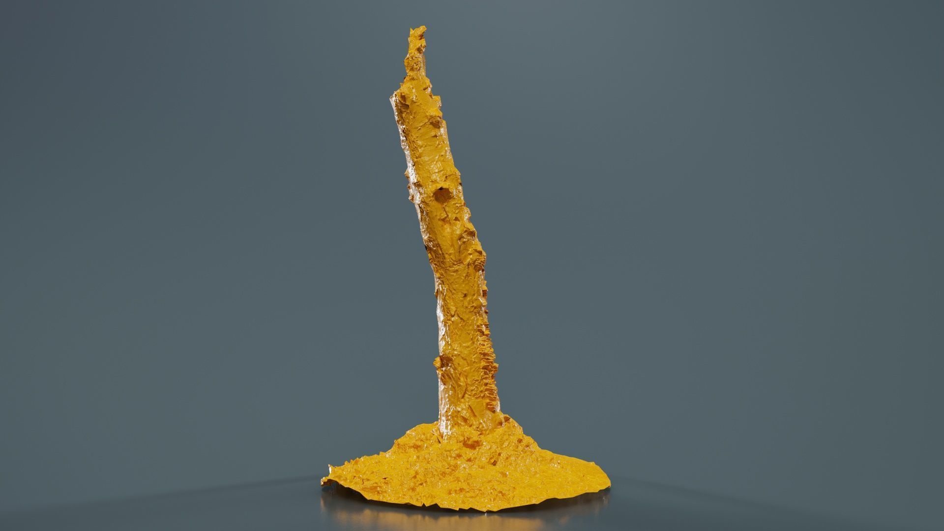 Cute Stump Bark Tree Low-poly 3D model_13