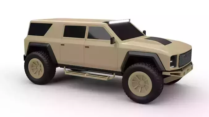 dedicated off road car 3D model