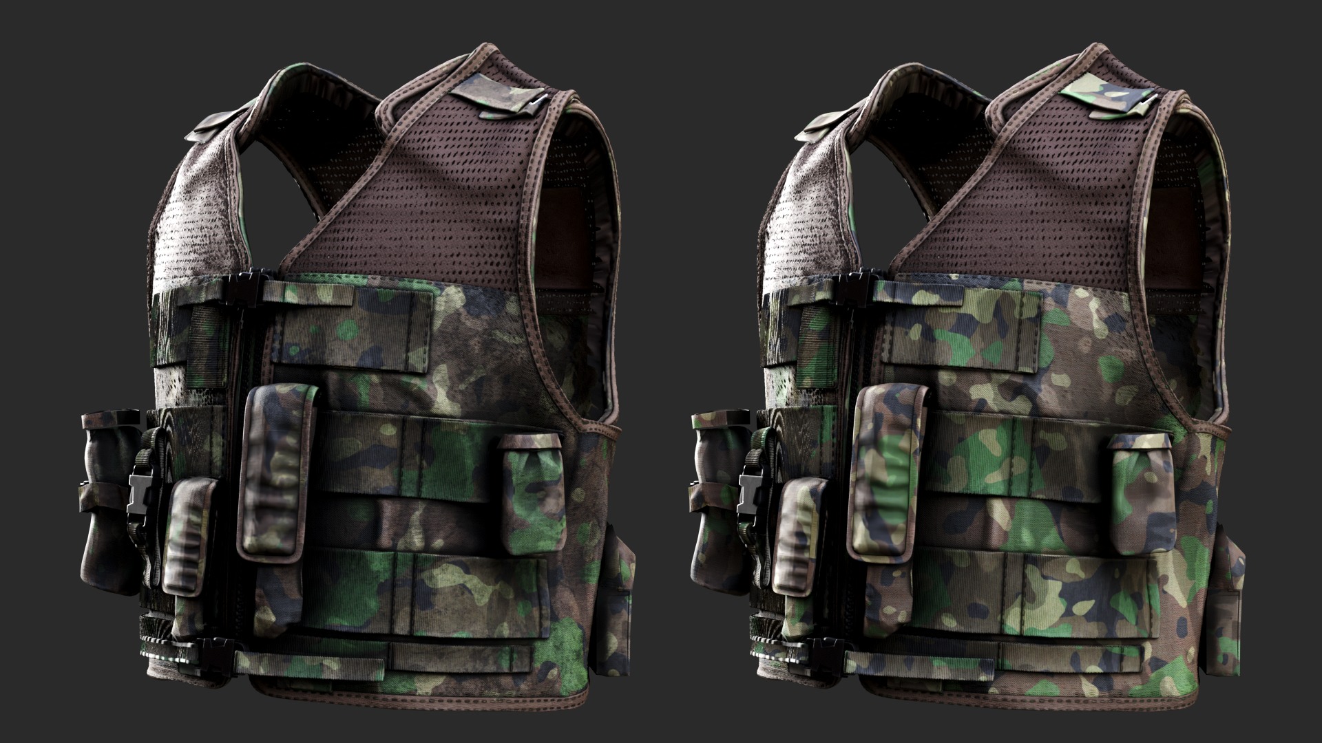 Austrian Armed Forces Tactical Vest  for GTA 22 Color Variations Low-poly 3D model_18