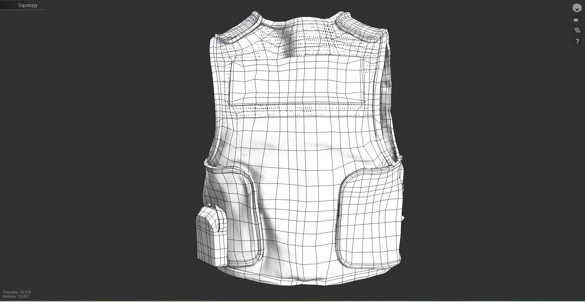 Austrian Armed Forces Tactical Vest  for GTA 22 Color Variations Low-poly 3D model_8