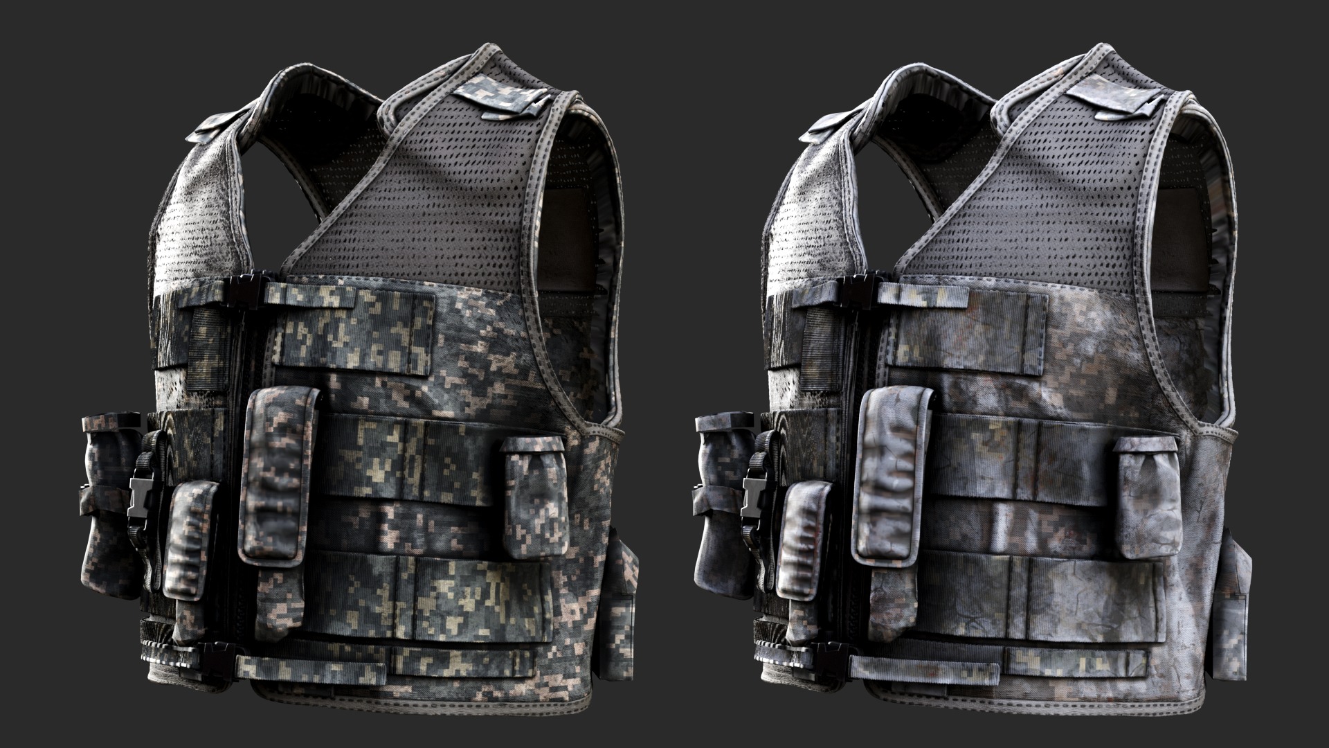 Austrian Armed Forces Tactical Vest  for GTA 22 Color Variations Low-poly 3D model_17