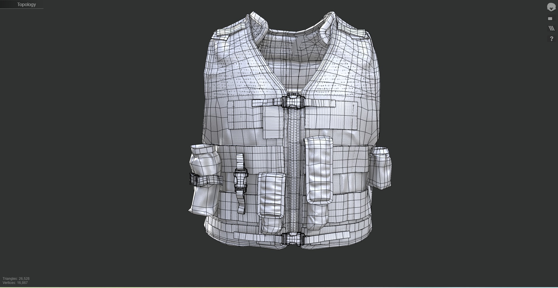 Austrian Armed Forces Tactical Vest  for GTA 22 Color Variations Low-poly 3D model_7