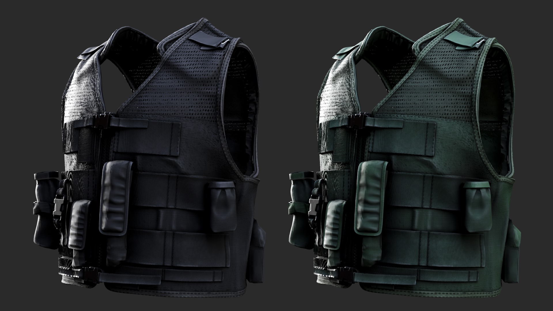 Austrian Armed Forces Tactical Vest  for GTA 22 Color Variations Low-poly 3D model_14