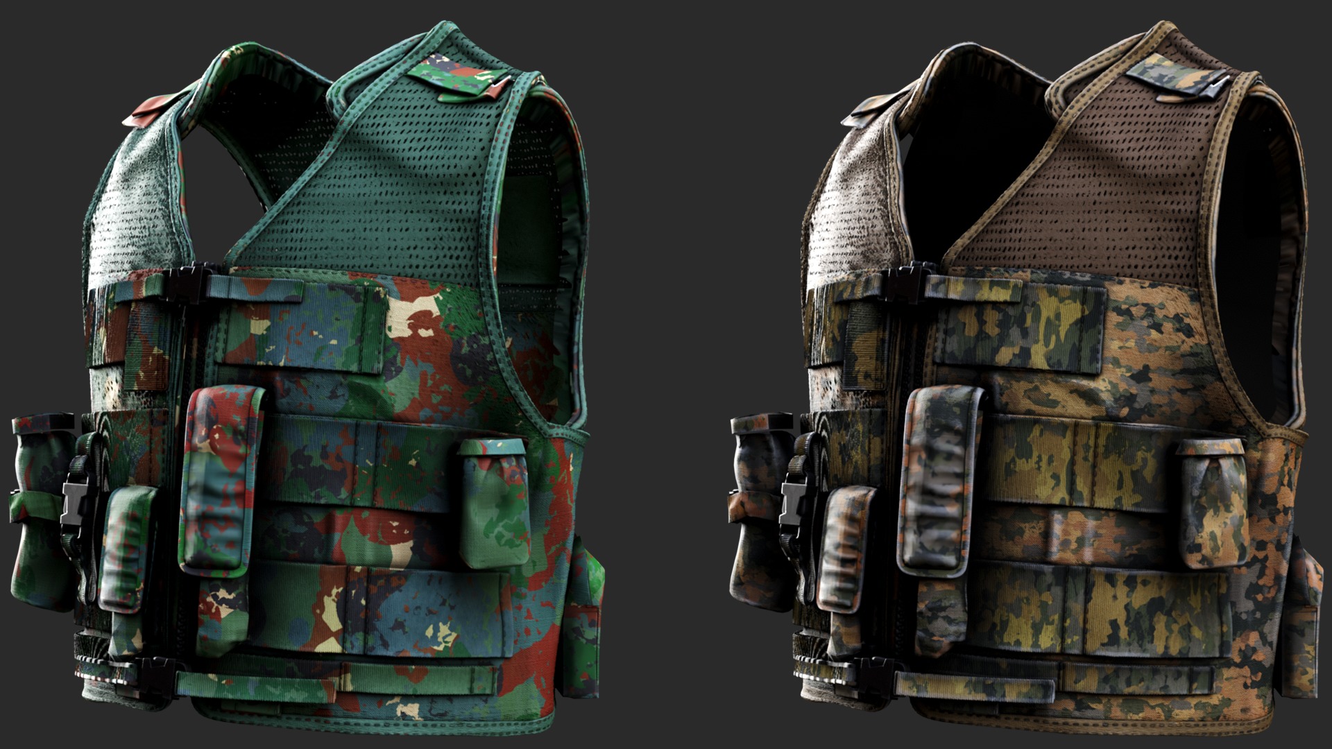 Austrian Armed Forces Tactical Vest  for GTA 22 Color Variations Low-poly 3D model_11