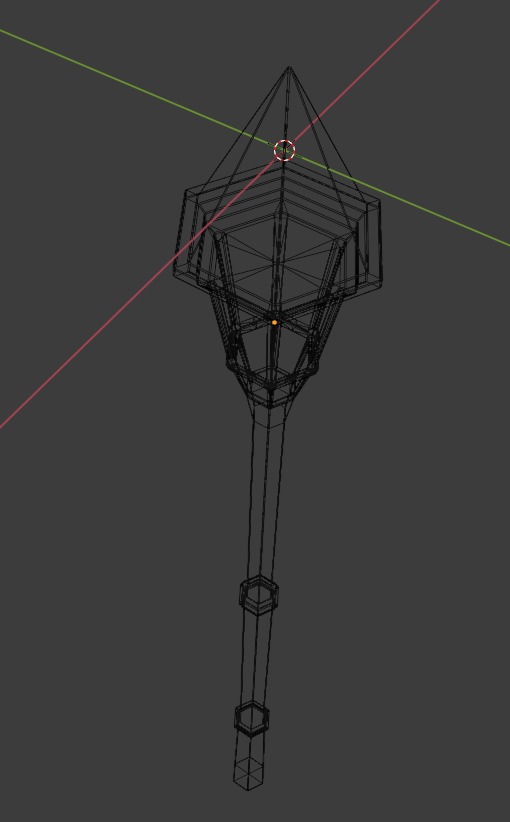 Flashlight Low-poly 3D model_5