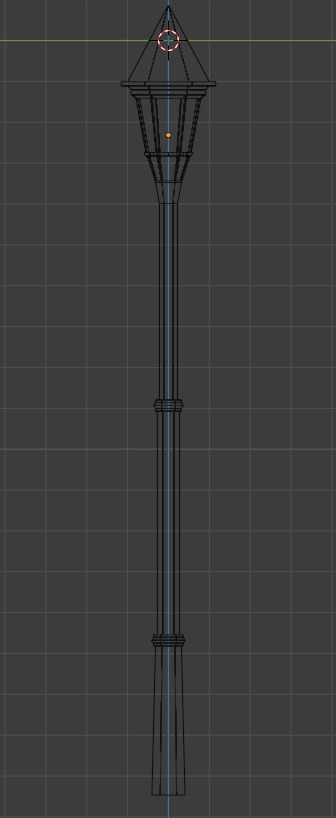 Flashlight Low-poly 3D model_4