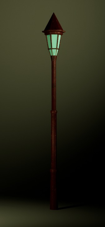 Flashlight Low-poly 3D model_2