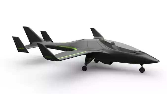 sci-fi light aircraft 3D model