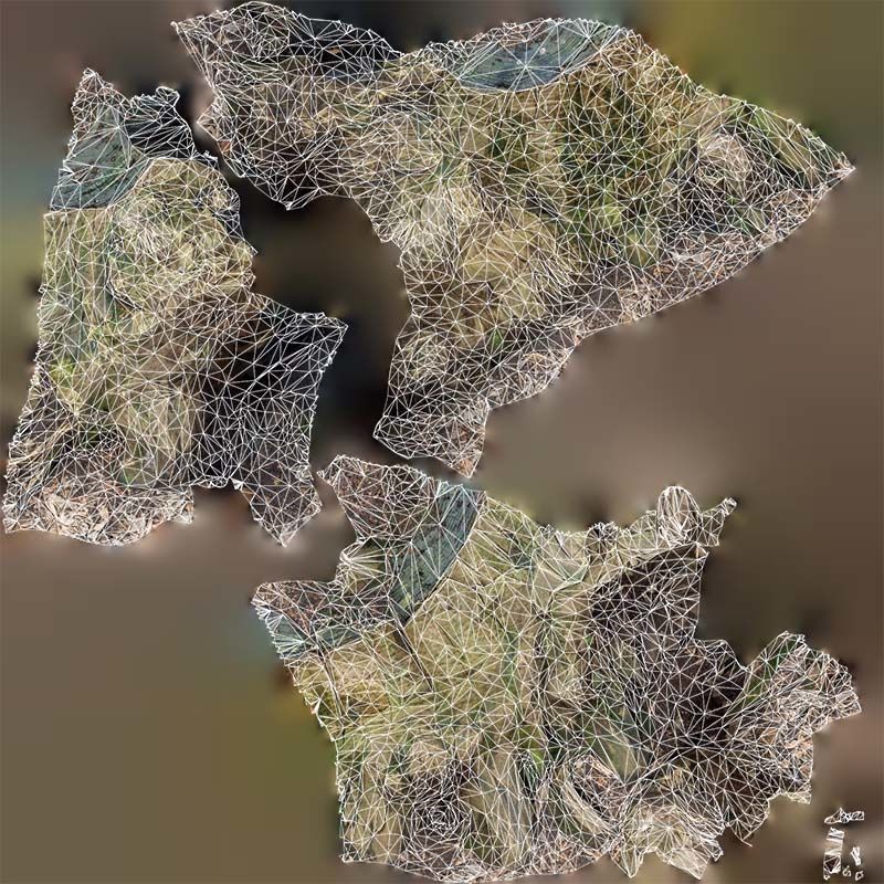 Wide Tree Root Stump Low-poly 3D model_14