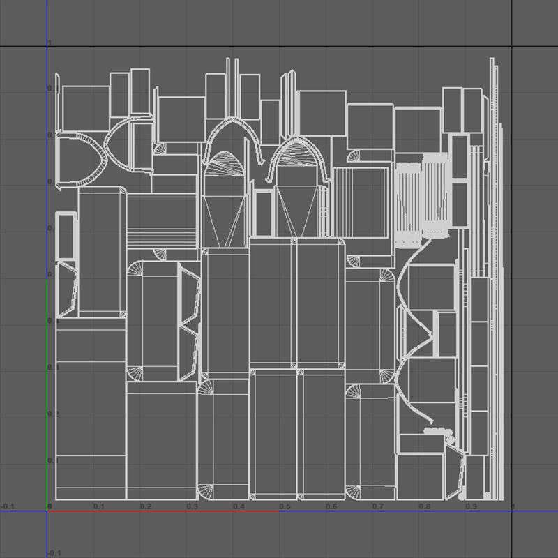 Medieval Wall Mirror V02 Low-poly 3D model_10