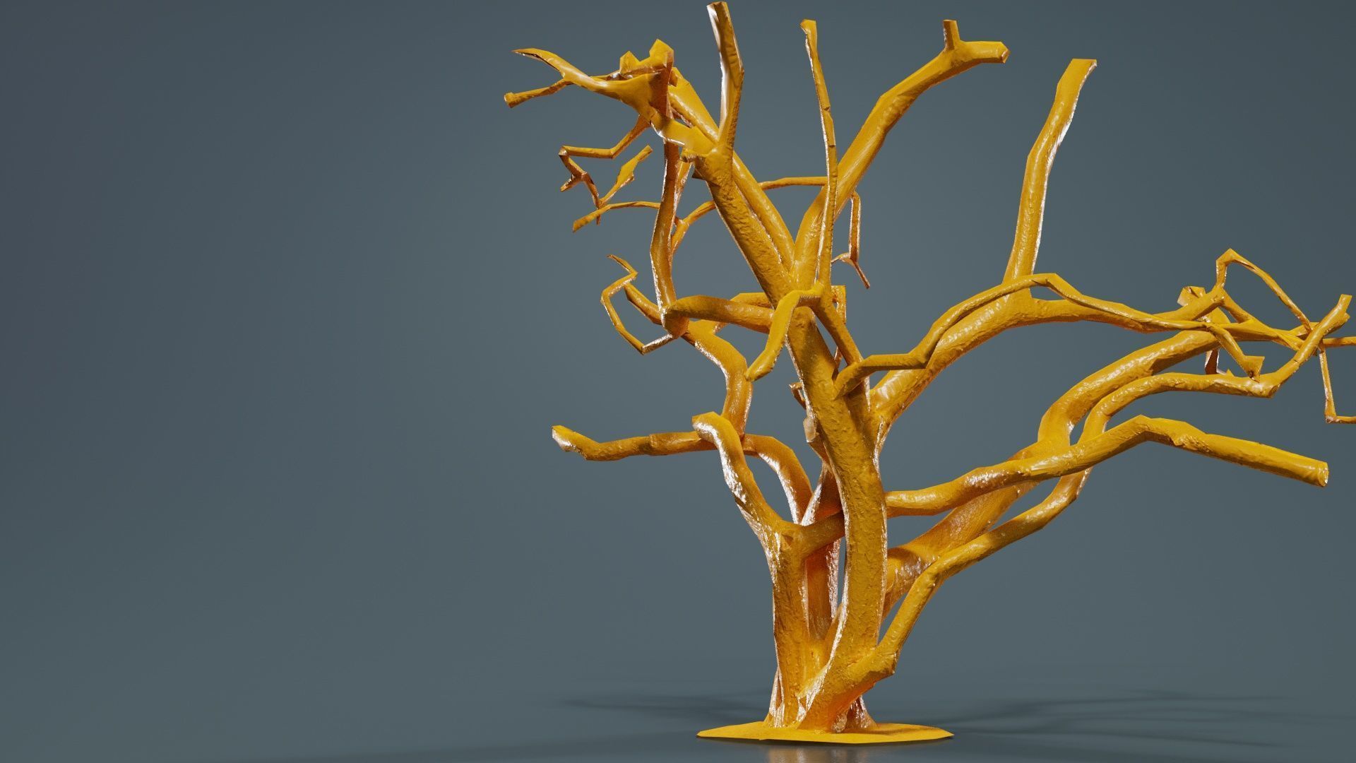 Big Tree Trunk Low-poly 3D model_13