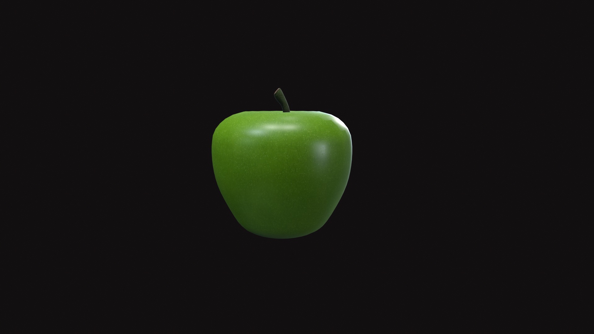 Apple Low-poly 3D model_18